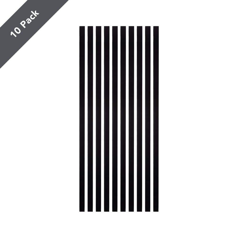 Deckorators 32 in. x .75 in. Black Aluminum Square-Shaped Estate Baluster (10-Pack)