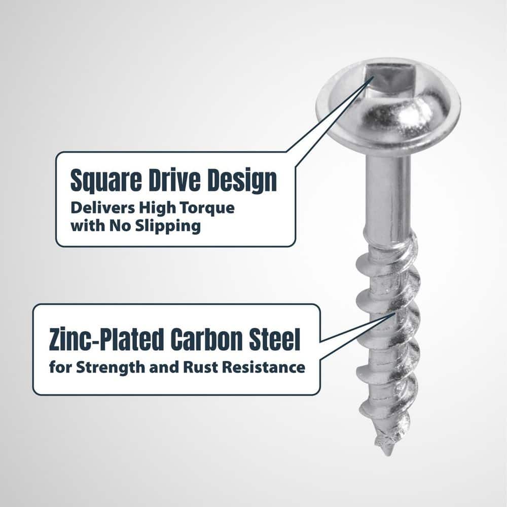 ‎POWERTEC Twin Pocket Hole Jig Kit with Drill Bit, Driver Bit, Hex Key, Stop Collar & 150 PK Pocket Hole Screws, 1-1/4 in. Coarse (3)