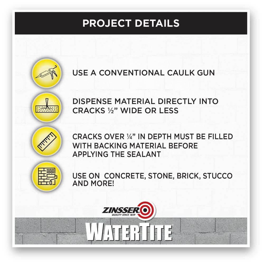 Zinsser 10 oz. Watertite Waterproofing Poly Seal Tube (12-Pack) (3)