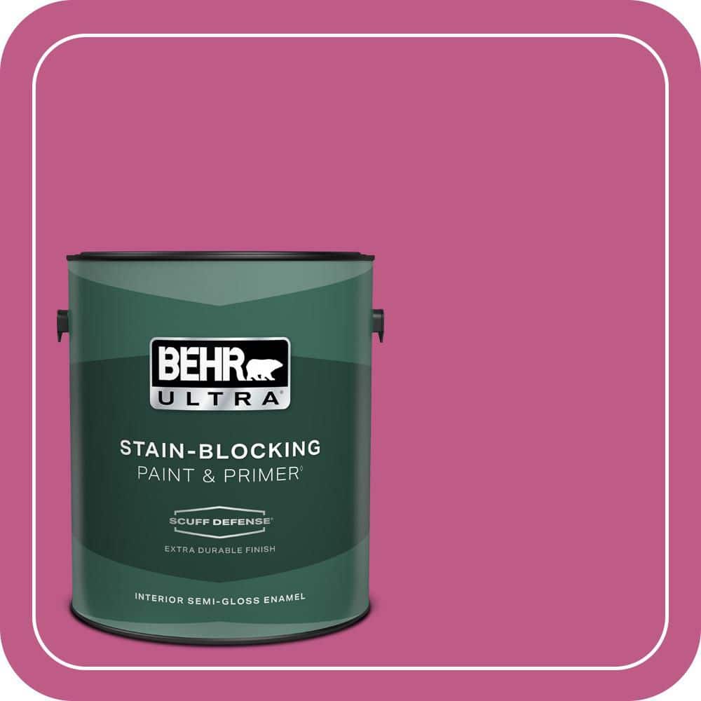 BEHR ULTRA 1 gal. #P120-5 Beauty Queen Extra Durable Semi-Gloss Enamel Interior Paint & Primer