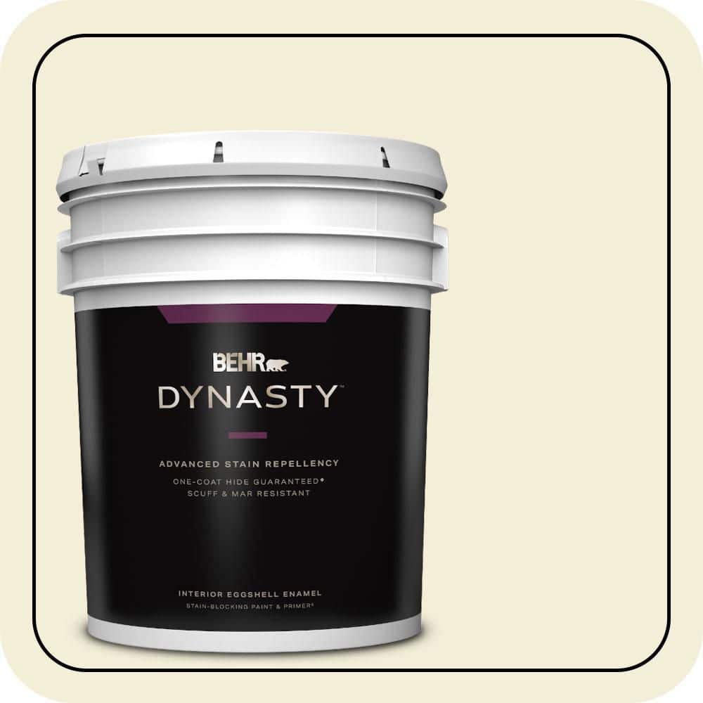 BEHR DYNASTY 5 gal. #PPU7-14 Apple Core Eggshell Enamel Interior Stain-Blocking Paint & Primer