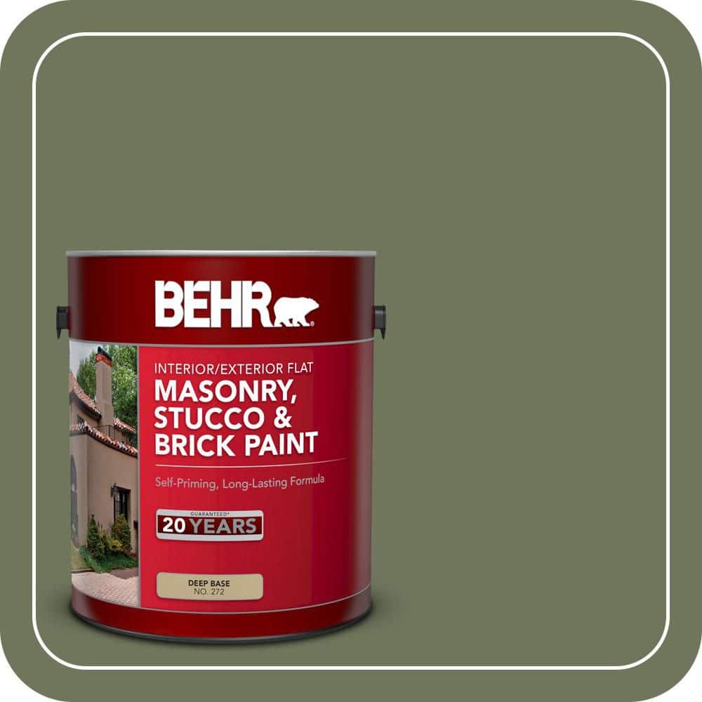BEHR 1 gal. #MS-54 Frontier Trail Flat Interior/Exterior Masonry, Stucco and Brick Paint (1)
