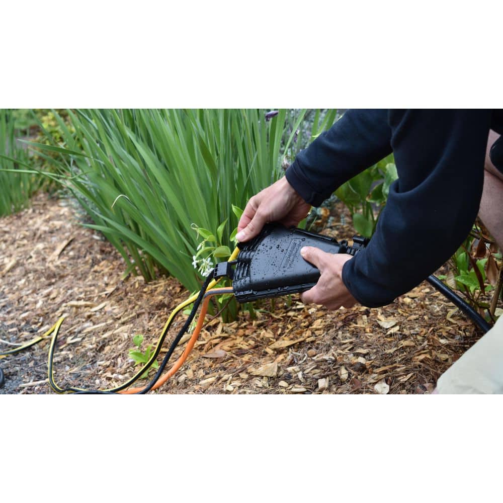 Twist and Seal Cord Vault Black Resin Keeps Tri Taps Cords Protected from Rain, Snow or Dirt (3)