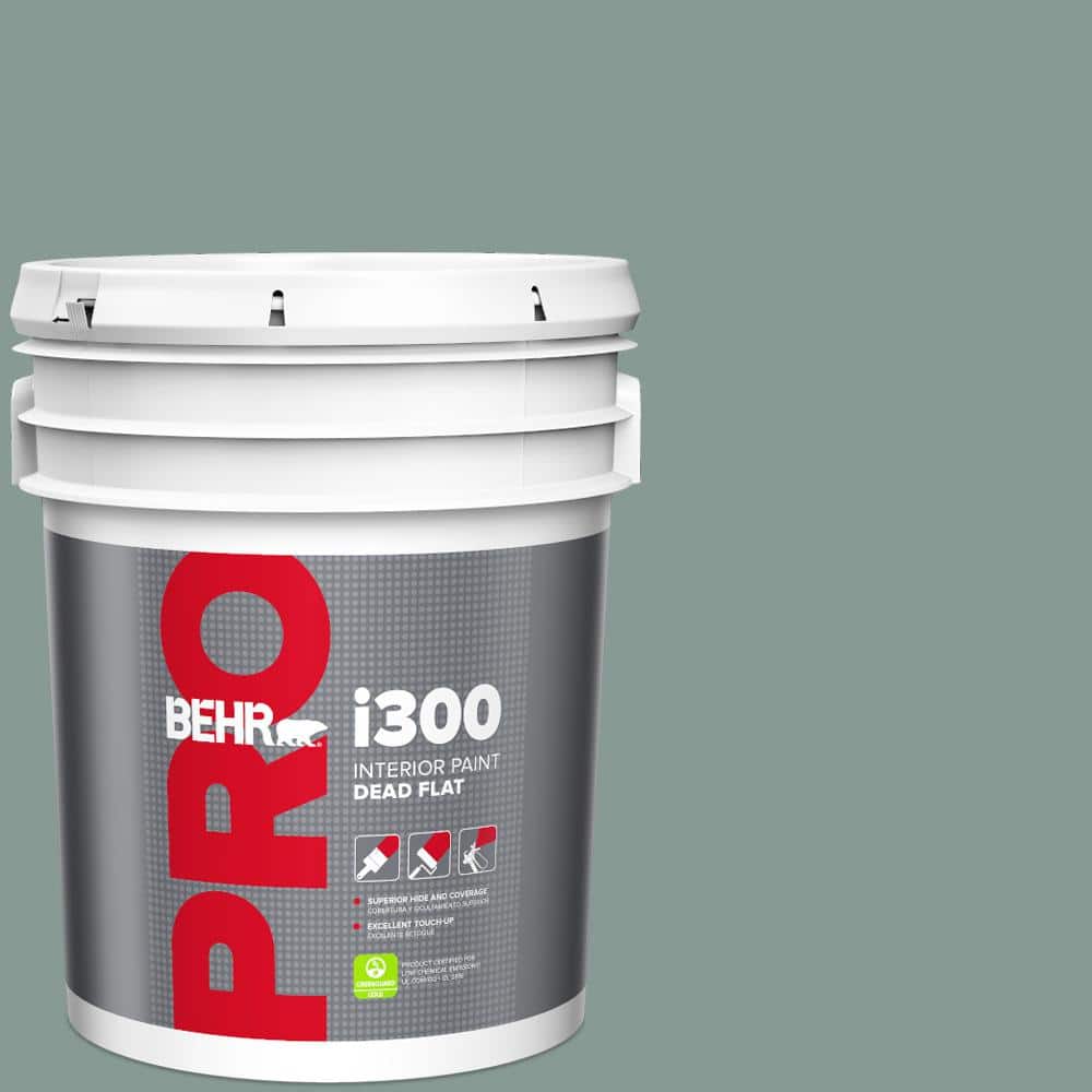 BEHR PRO 5 gal. #N430-4 Rainy Afternoon Dead Flat Interior Paint