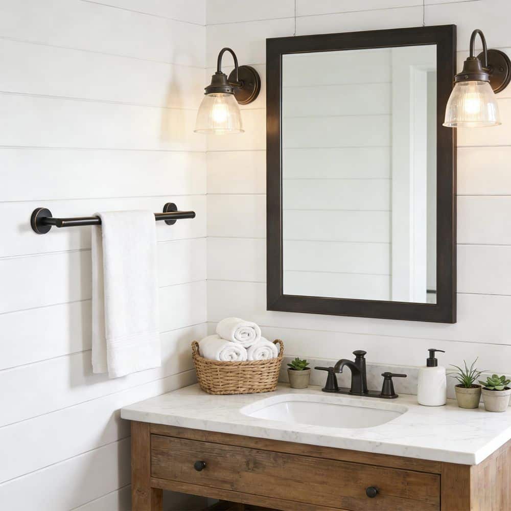 WOWOW Stainless Steel Wall Mounted Single Towel Bar (2)