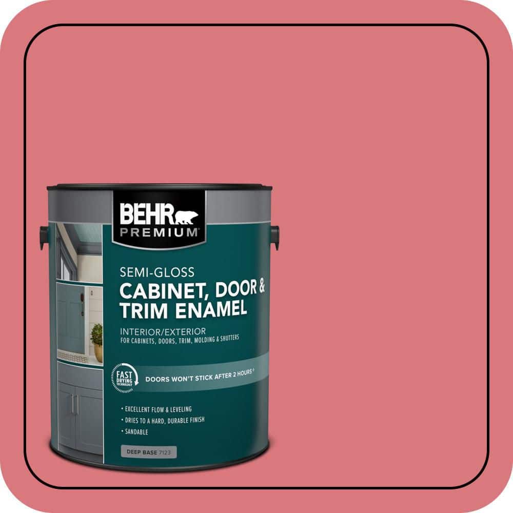 BEHR PREMIUM 1 gal. #P160-4 Juicy Details Semi-Gloss Enamel Interior/Exterior Cabinet, Door & Trim Paint (1)
