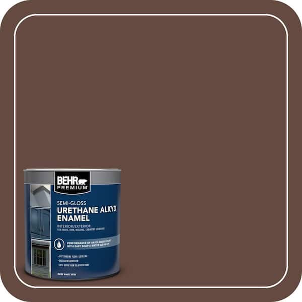 BEHR PREMIUM 1 qt. #S-G-770 Wild Horse Semi-Gloss Enamel Urethane Alkyd Interior/Exterior Paint (2)