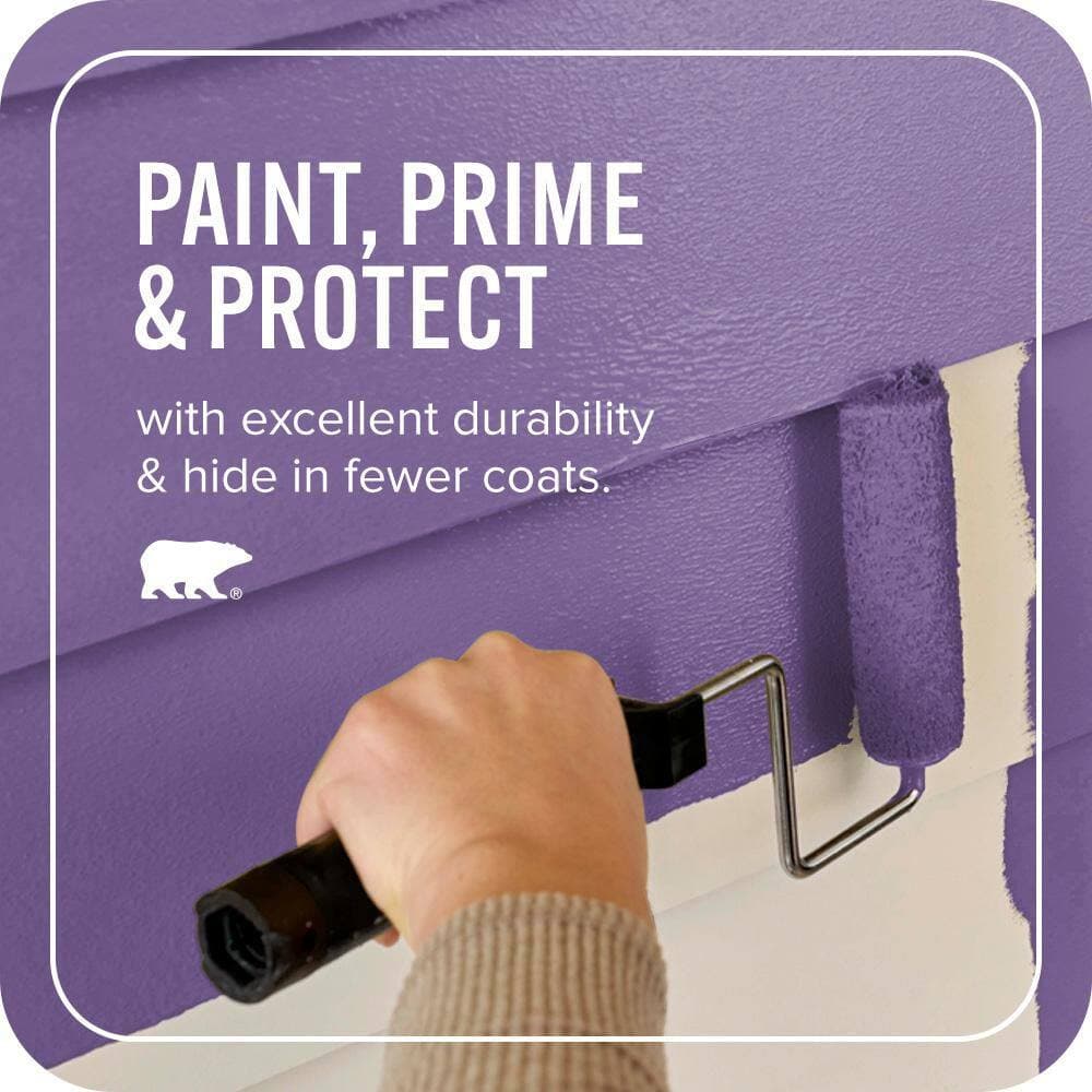 BEHR ULTRA 1 qt. #P570-6 Classic Waltz Semi-Gloss Enamel Exterior Paint & Primer (3)