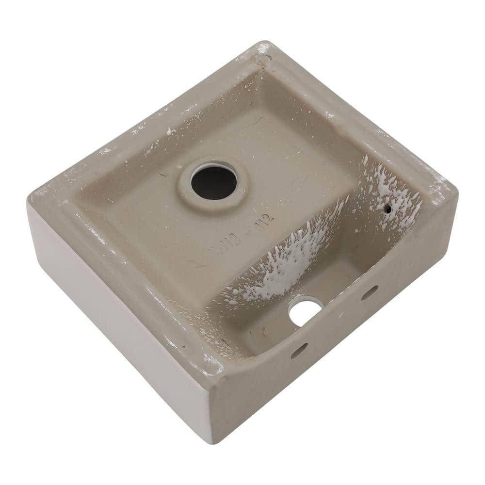 Tatahance 4.8 in. Wall-Mounted Rectangular Bathroom Sink in White Ceramic (2)