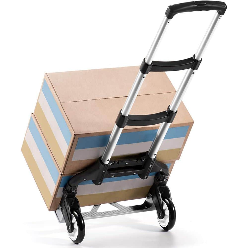 Afoxsos Folding Hand Truck Series with 180 lb. Capacity, Aluminum Portable Hand Cart for Home, Office, Travel Use (2)