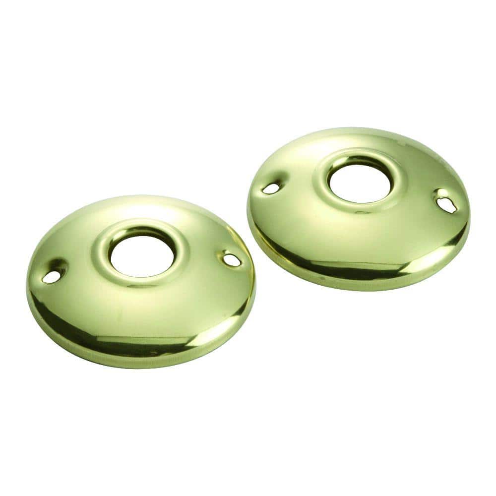 First Watch Security 2-1/2 in. Polished Brass Rosettes Set (1)