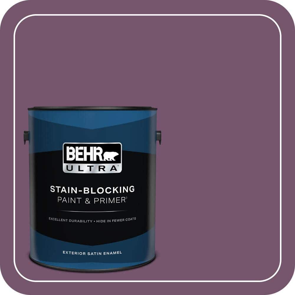 BEHR ULTRA 1 gal. #PMD-87 Exotic Orchid Satin Enamel Exterior Paint & Primer
