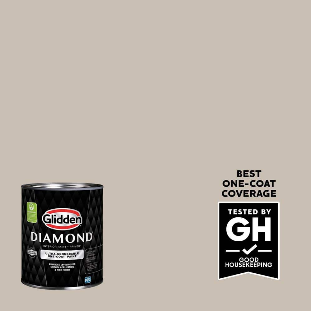 Glidden Diamond 1 qt. Ashen PPG1023-3 Semi-Gloss Interior Paint with Primer (1)