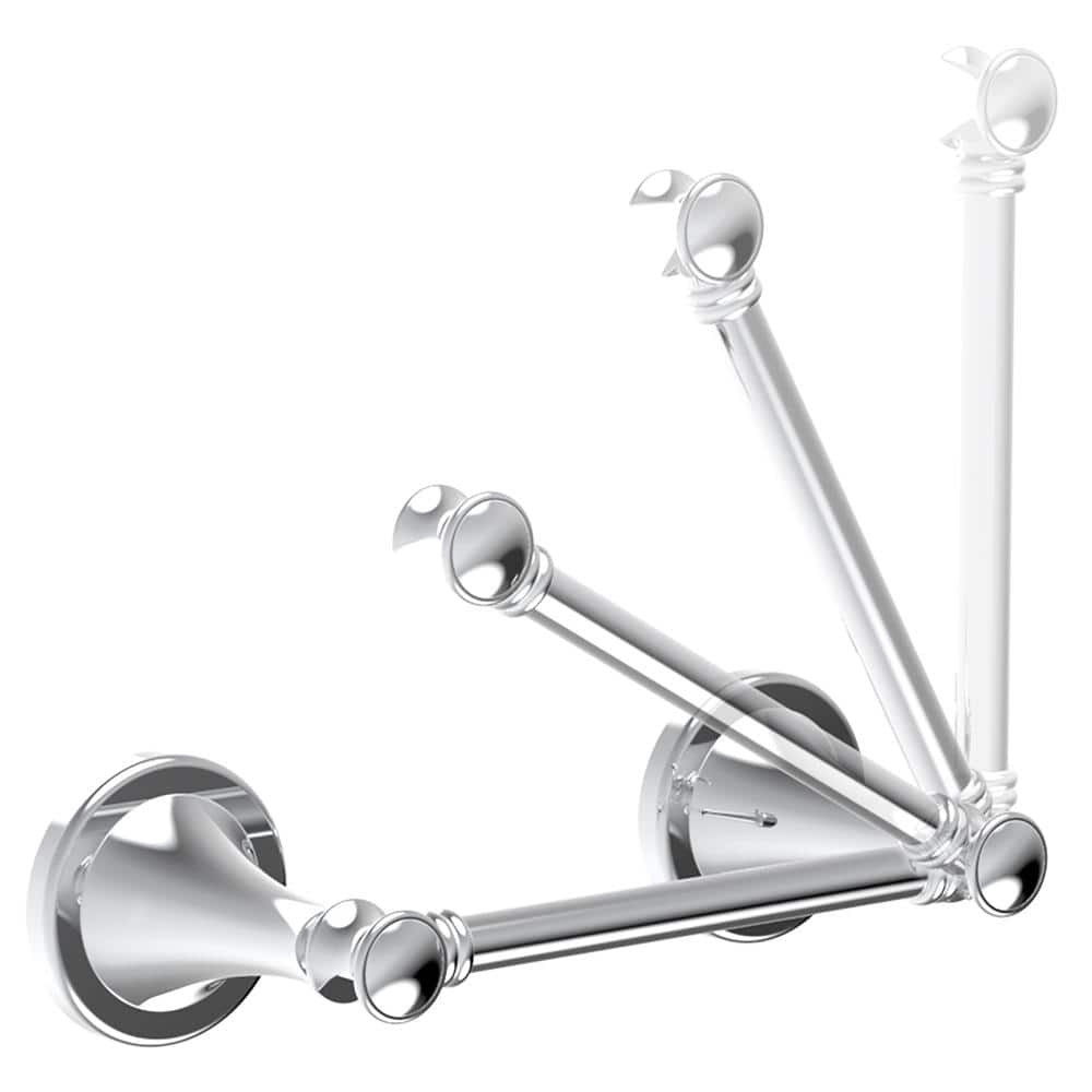 Delta Silverton Wall Mount Pivot Arm Toilet Paper Holder Bath Hardware Accessory in Polished Chrome (4)