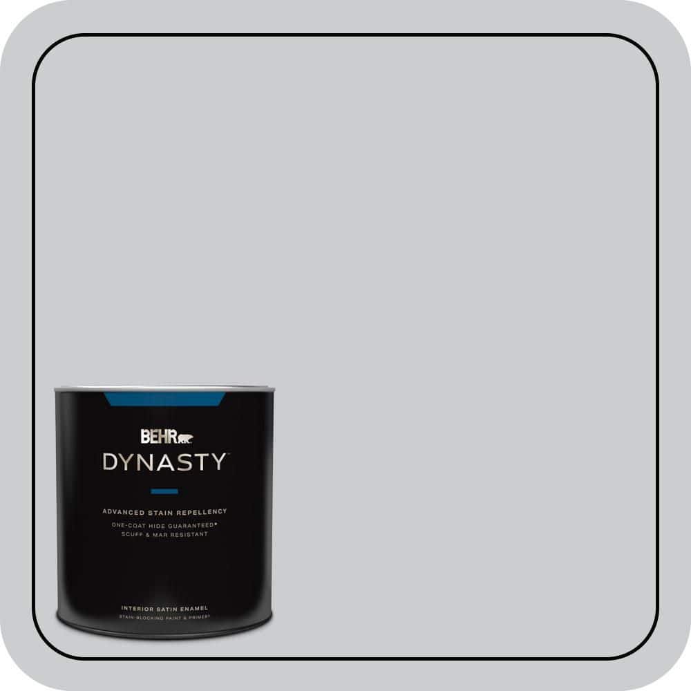 BEHR DYNASTY 1 qt. #PPU26-16 Hush Satin Enamel Interior Stain-Blocking Paint and Primer