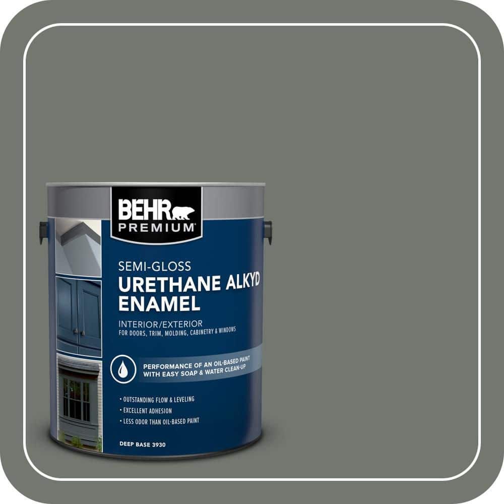 BEHR PREMIUM 1 gal. #T17-13 In the Woods Urethane Alkyd Semi-Gloss Enamel Interior/Exterior Paint