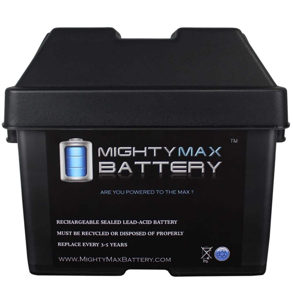 MIGHTY MAX BATTERY Group U1 Battery Box for Marine Scooter Solar Deep Cycle (2)