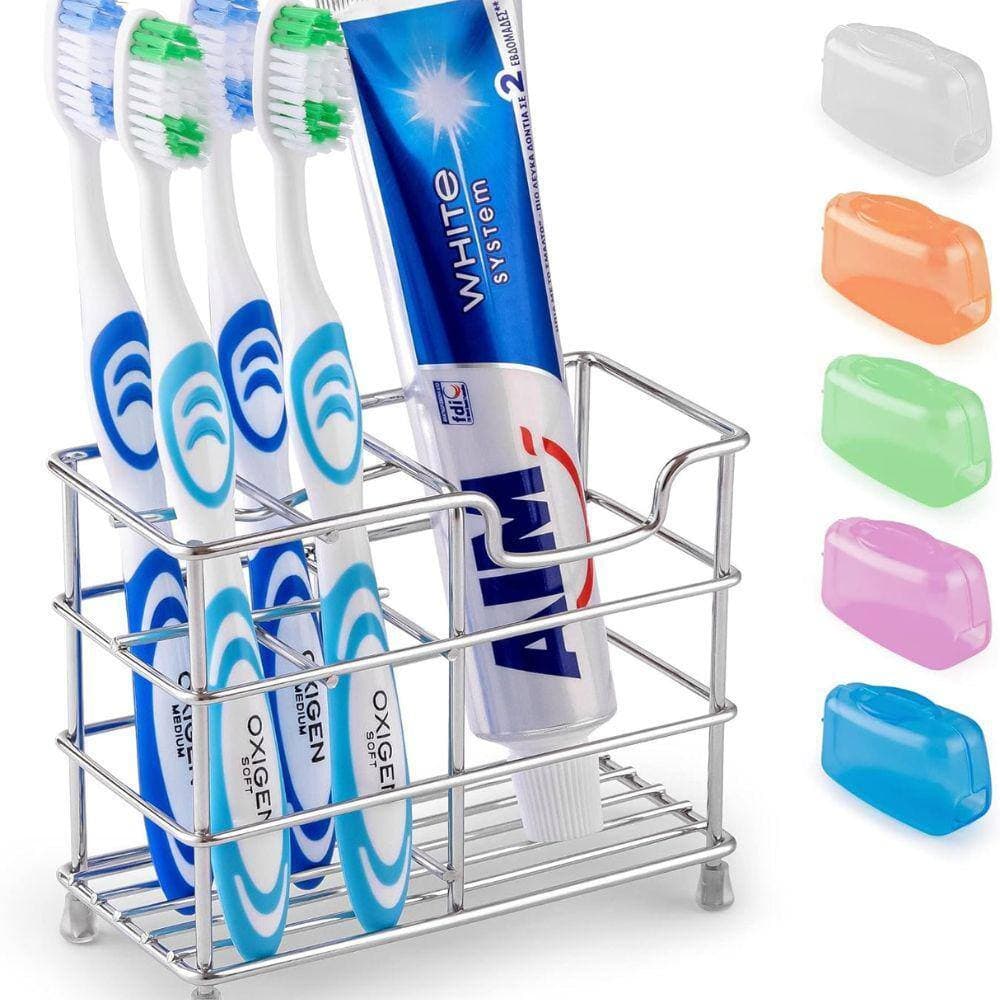 Zulay Kitchen Toothpaste and Toothbrush Holder (2)