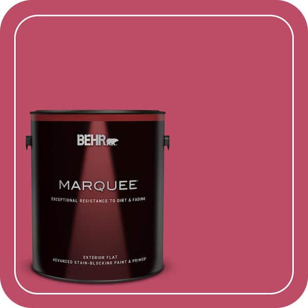 BEHR MARQUEE 1 gal. #S-G-110 Orchid Rose Flat Exterior Paint & Primer (2)