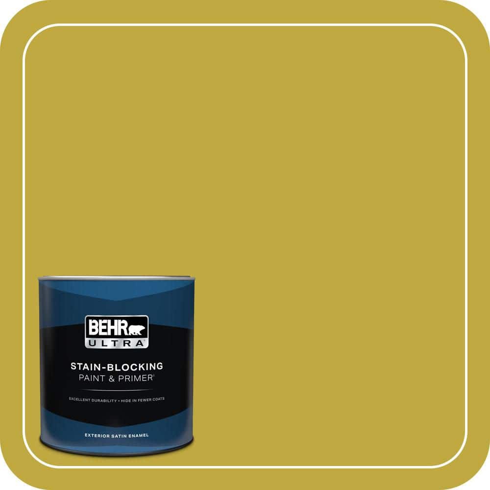 BEHR ULTRA 1 qt. #P330-6 Margarita Satin Enamel Exterior Paint & Primer