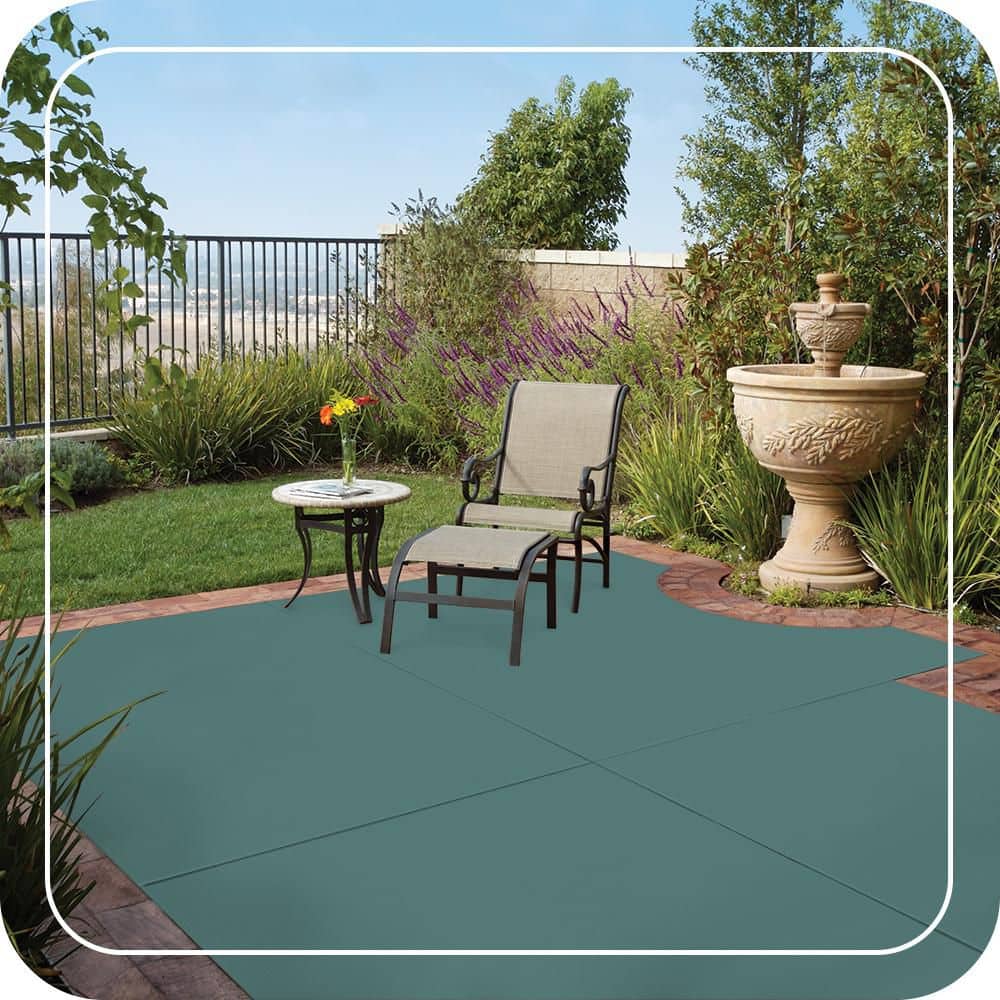 BEHR PREMIUM 1 gal. #PFC-48 Aqua Marble Solid Color Flat Interior/Exterior Concrete Stain (3)