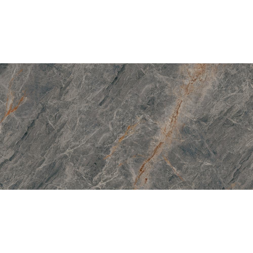 Daltile Shoregaze Sapphire 24 in. x 48 in. Polished Porcelain Marble Look Floor and Wall Tile (7.75 sq. ft./each) (4)