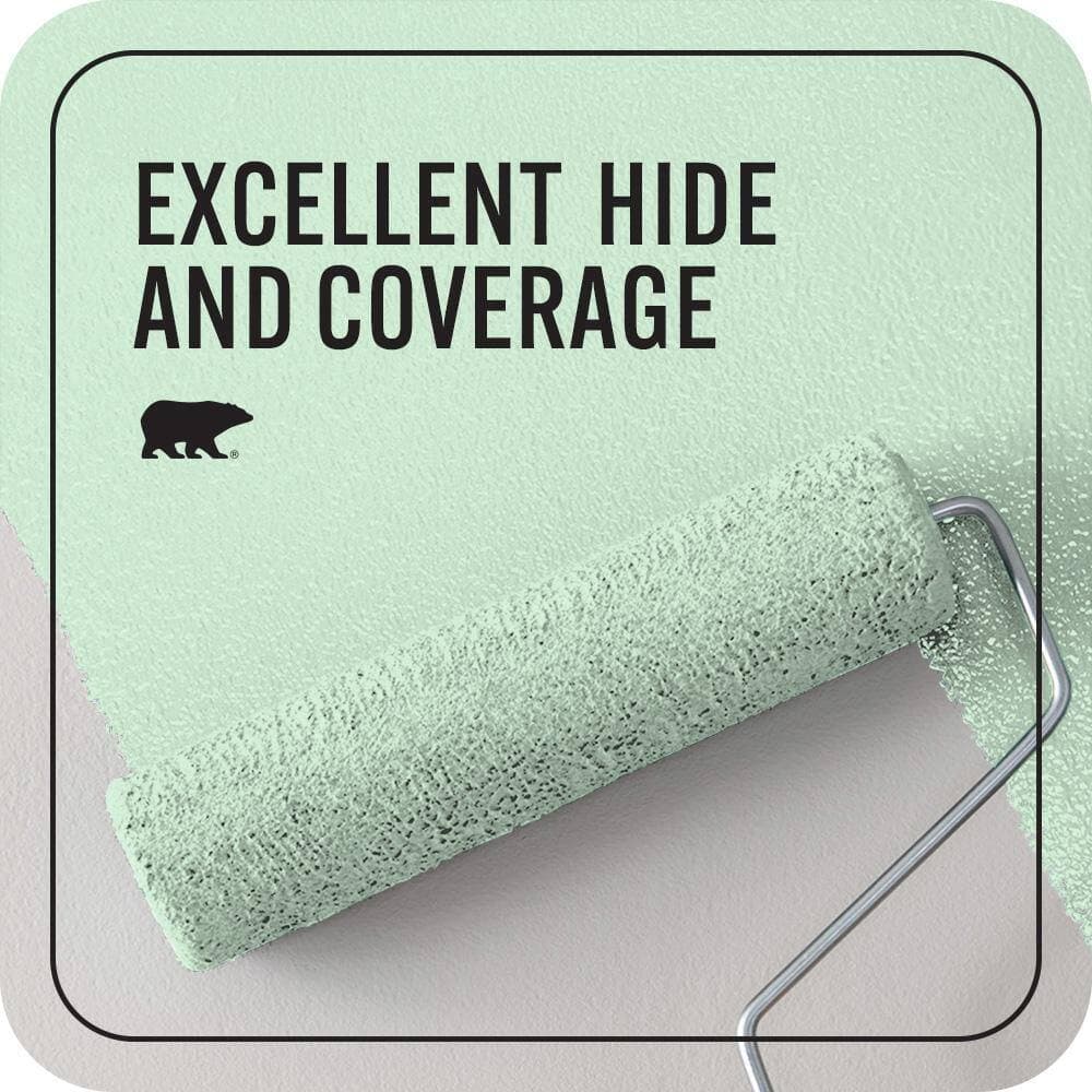 BEHR PREMIUM PLUS 1 qt. #P400-2 End of the Rainbow Flat EcoMix Plant-Based Interior Paint & Primer (2)