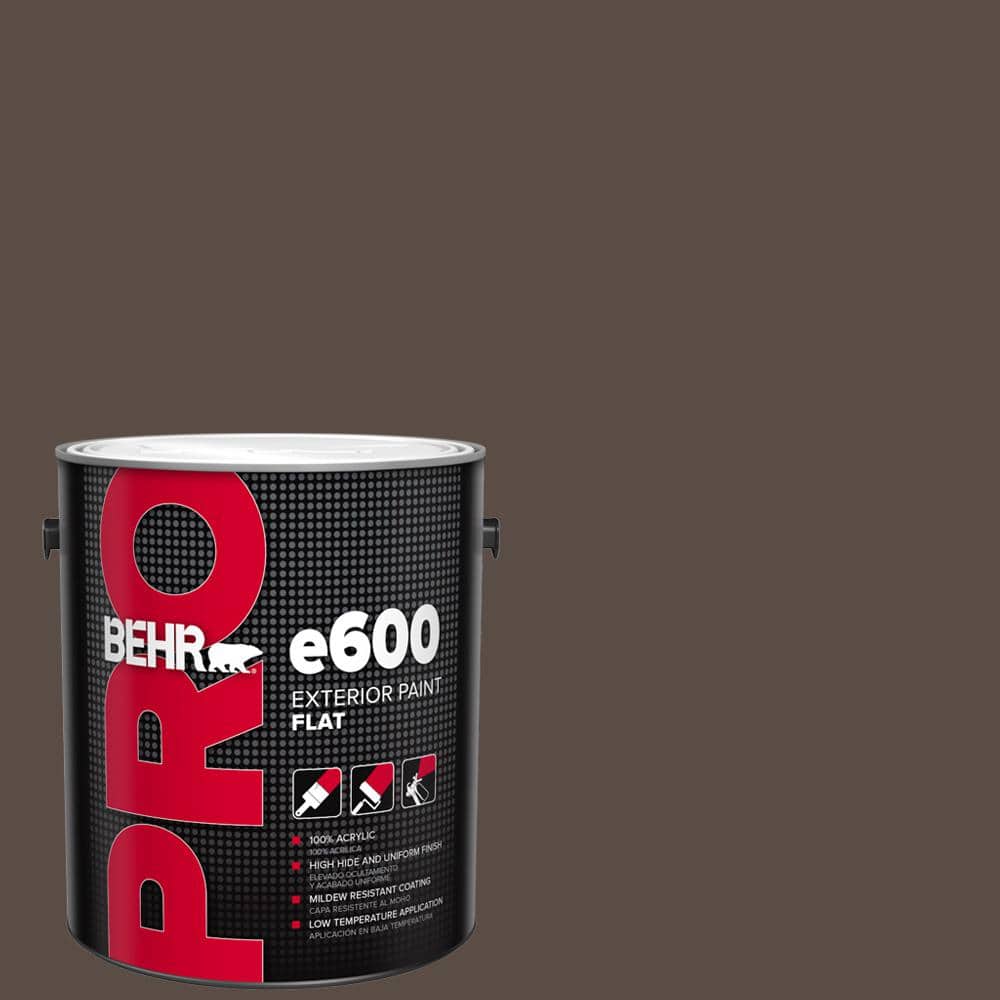 BEHR PRO 1 gal. #PPU5-19 Dark Truffle Flat Exterior Paint