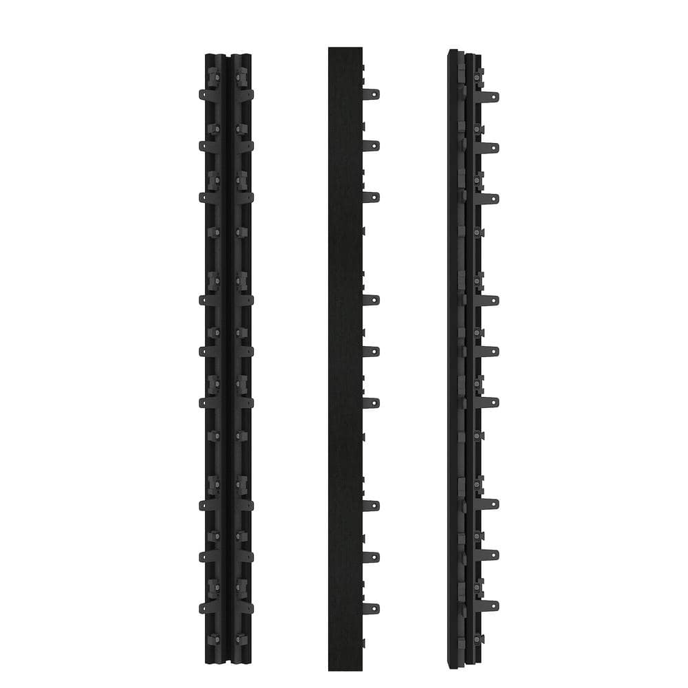 NewTechWood 1/6 ft. 3 ft. Quick Deck Composite Deck Tile Stair Trim (2-Pieces per Box) (3)
