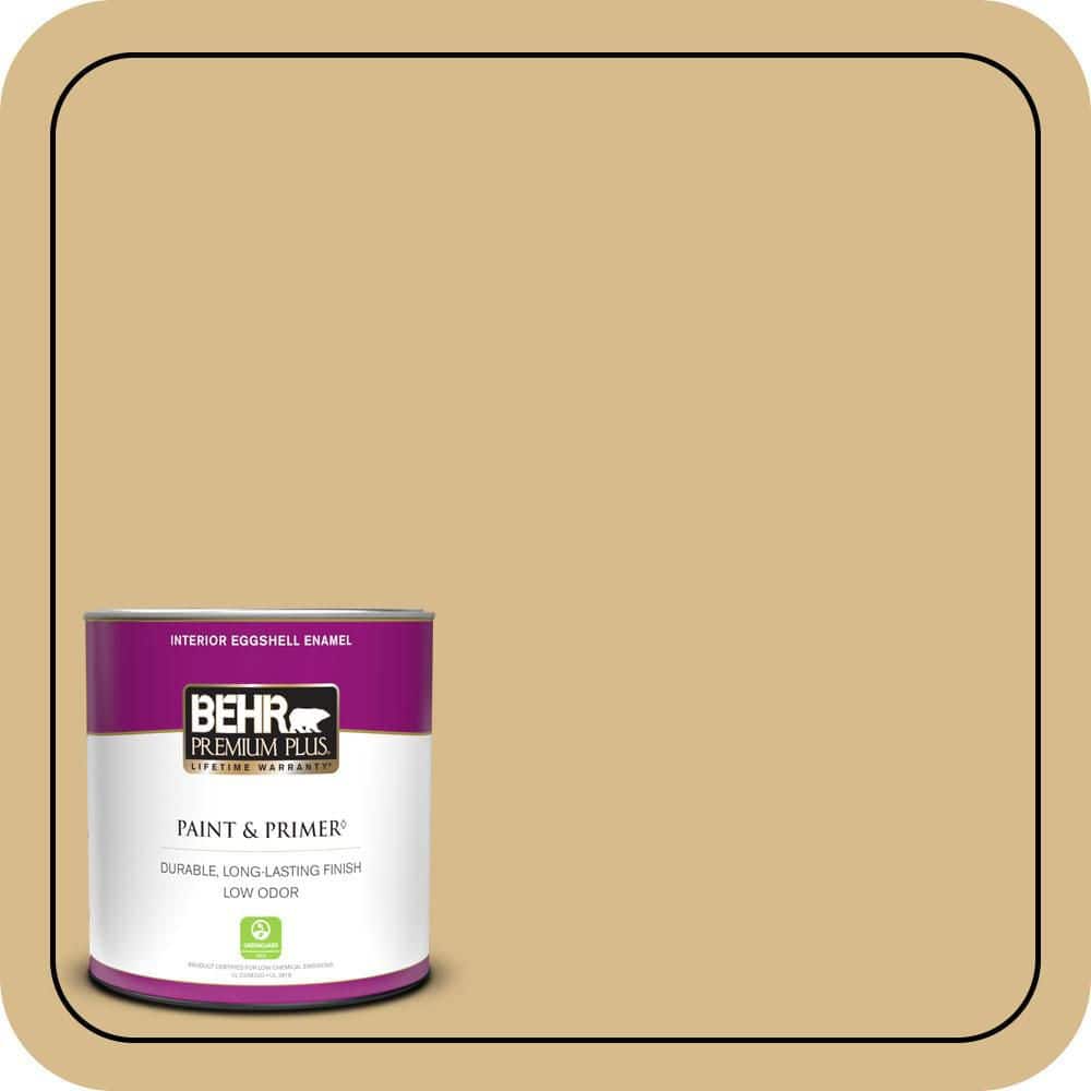BEHR PREMIUM PLUS #350F-5 Camel Interior/Exterior Paint & Primer Color Sample