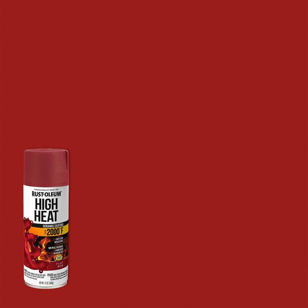 Rust-Oleum Automotive 12 oz. High Heat Flat Red Protective Enamel Spray Paint