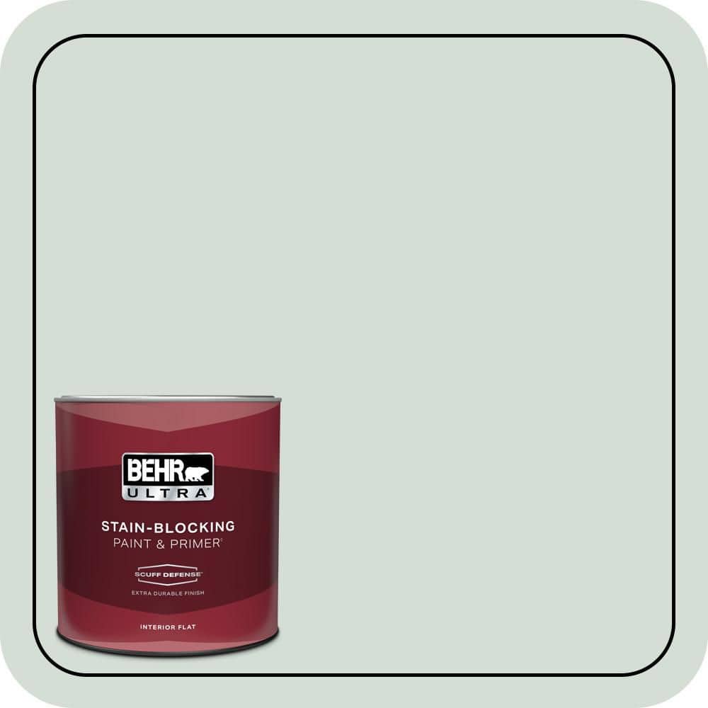 BEHR ULTRA 1 qt. #700E-2 Lime Light Extra Durable Flat Interior Paint & Primer