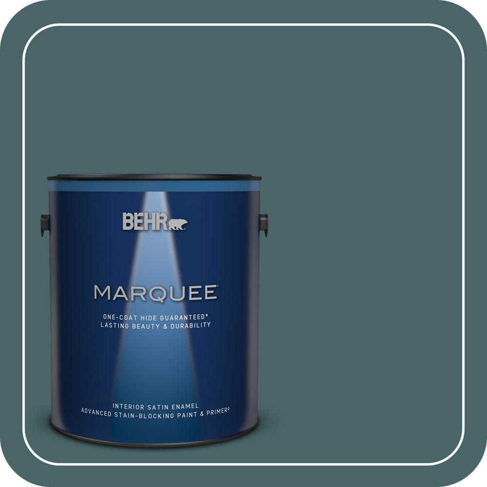 BEHR MARQUEE 1 gal. #MQ6-02 Walk Me Home One-Coat Hide Satin Enamel Interior Paint & Primer (1)