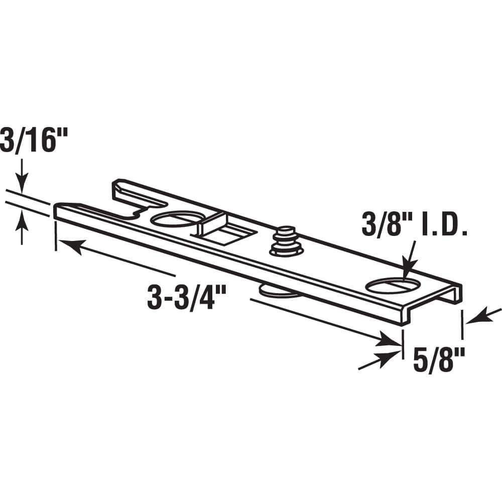 Prime-Line Steel Bi-Fold Door Top Pivot Bracket, Acme (2)