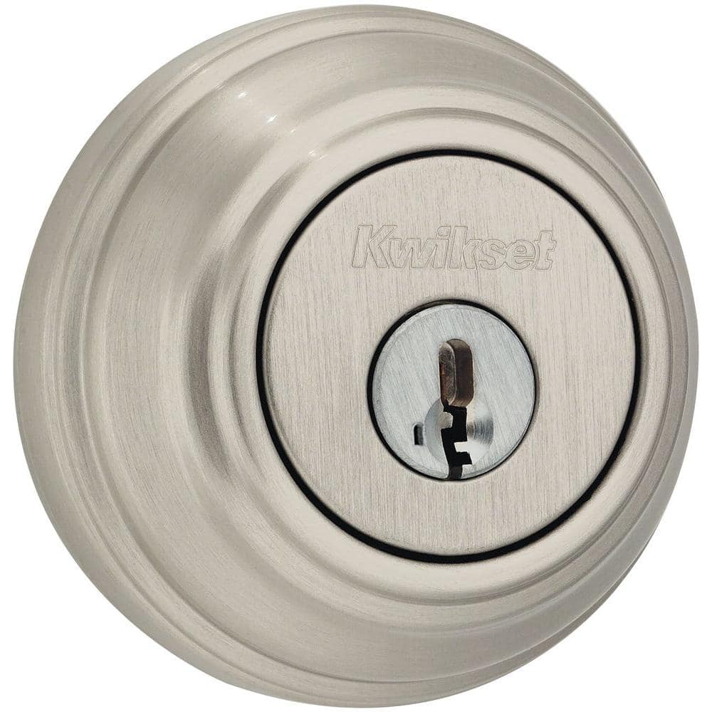 Kwikset Satin Nickel Double Cylinder Deadbolt featuring SmartKey Security (1)