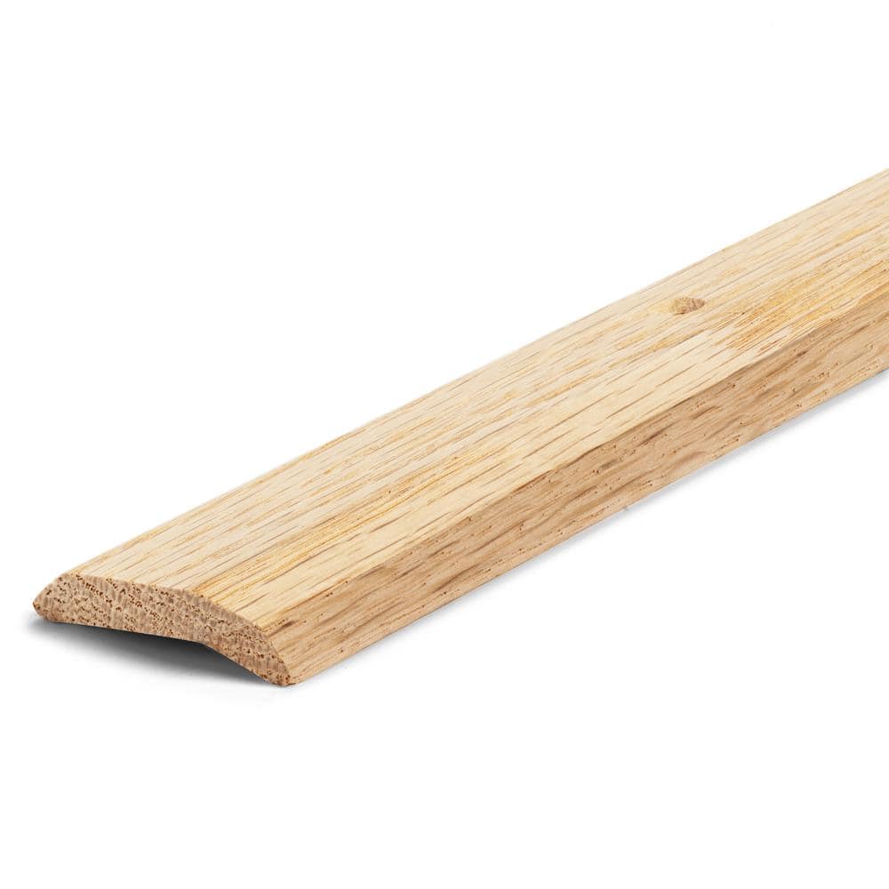 TrimMaster Oak Hardwood 1-7/16 in. x 72 in. Carpet Trim Transition Strip (2)