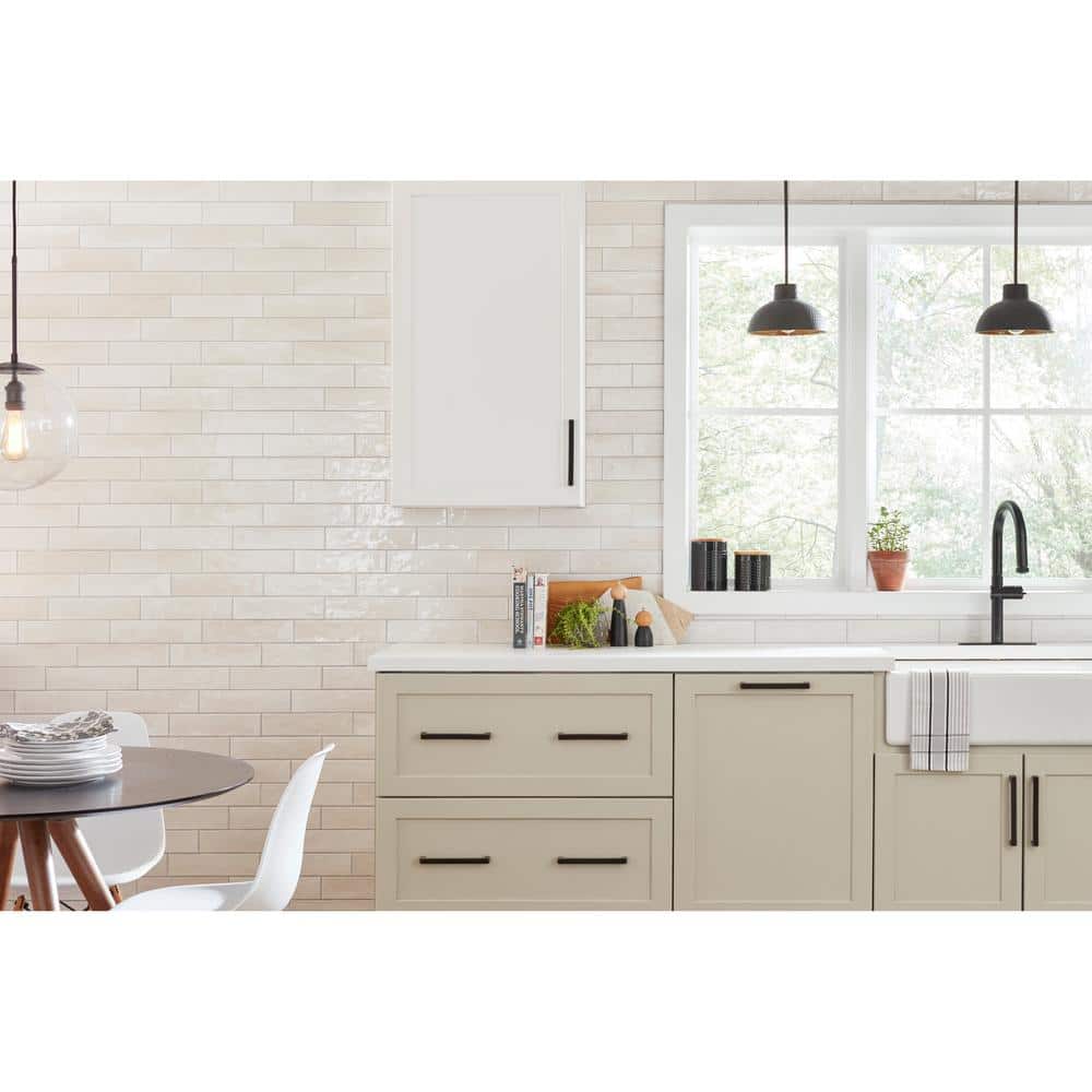 Daltile LuxeCraft Arteko Antique White 3 in. x 12 in. Glazed Ceramic Wall Tile (12 sq. ft./Case) (3)