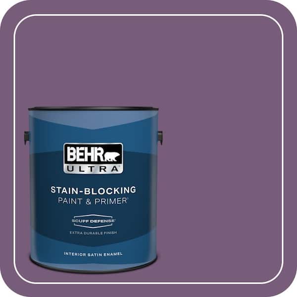 BEHR ULTRA 1 gal. #670D-7 Gala Ball Extra Durable Satin Enamel Interior Paint & Primer (2)