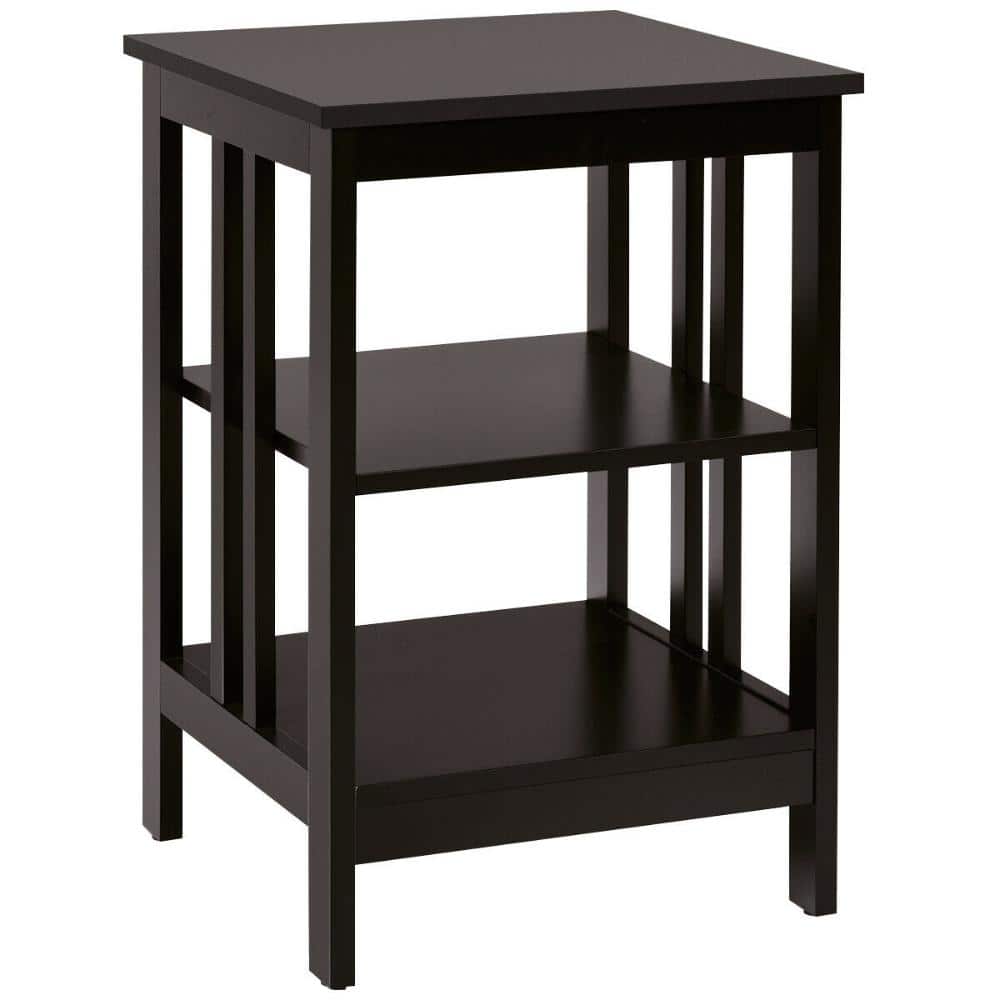Volenca 3-Tier Nightstand Sofa Side Table with Baffles and Round Corners (1)
