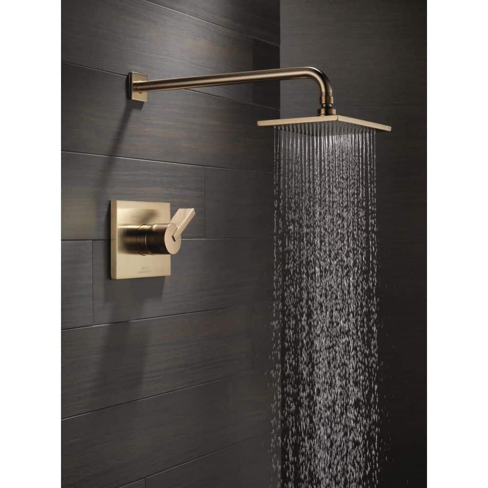 Delta Vero Gold Single Handle 1-Spray Shower Faucet 1.75 GPM with Pressure Balance in Champagne Bronze (2)