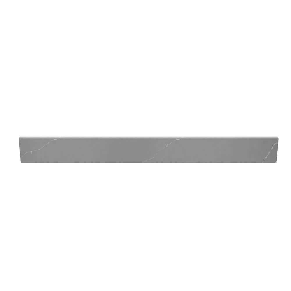 Winette 21.14 in. x 4 in. Quartz Side splash in Cerous Gray