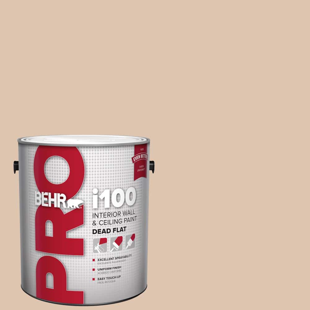 BEHR PRO 1 gal. #N250-2A Bali Sand Dead Flat Interior Paint (1)