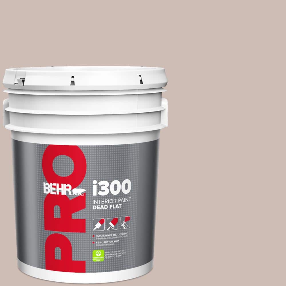 BEHR PRO 5 gal. #N150-2 Smokey Pink Dead Flat Interior Paint