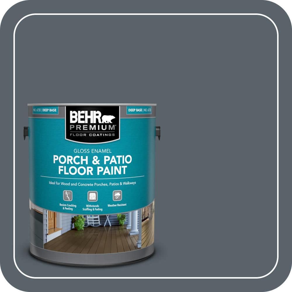 BEHR PREMIUM 1 gal. #N490-6 Calligraphy Gloss Enamel Interior/Exterior Porch and Patio Floor Paint