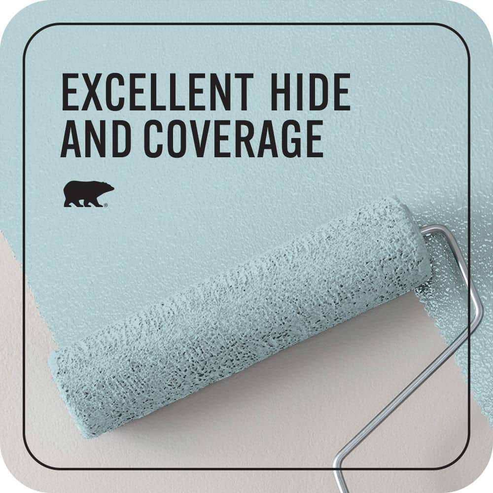 BEHR PREMIUM PLUS #510E-2 Rhythmic Blue Enamel & Primer Color Sample (4)