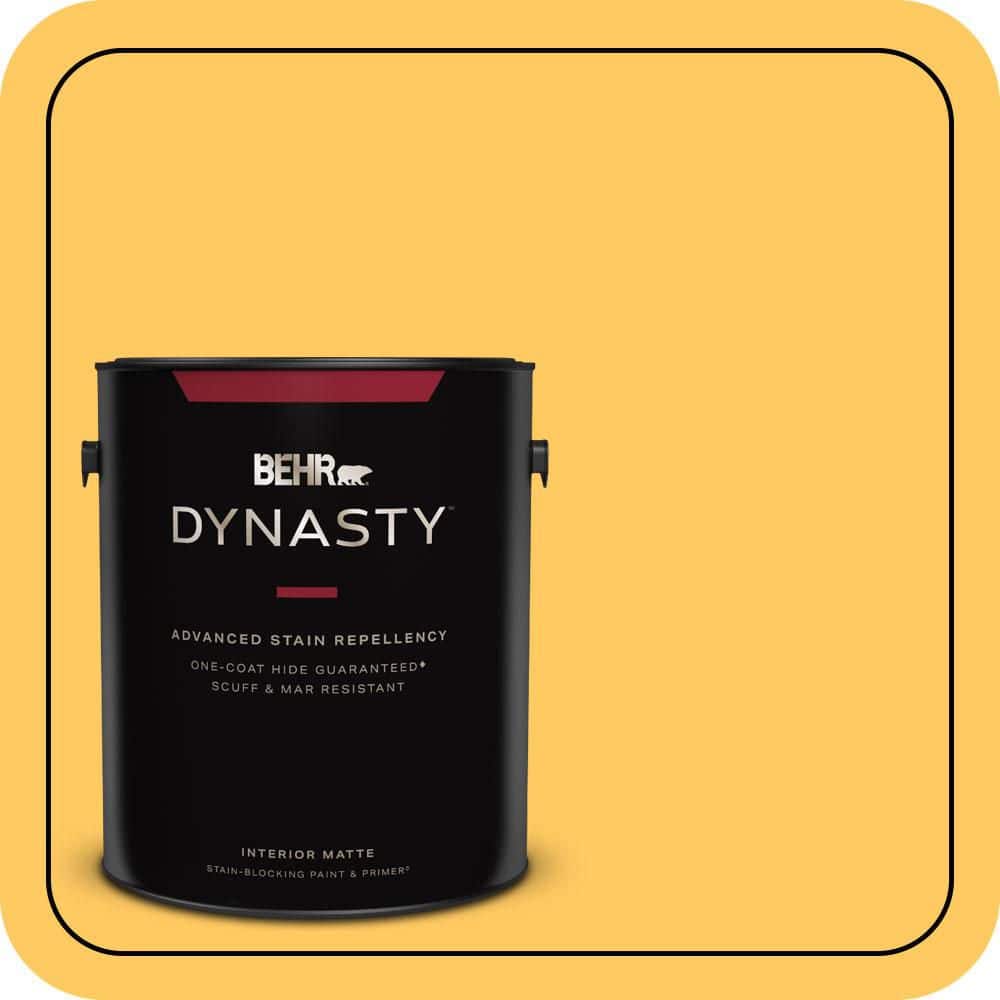 BEHR DYNASTY 1 gal. #P260-6 Smiley Face Matte Interior Stain-Blocking Paint & Primer