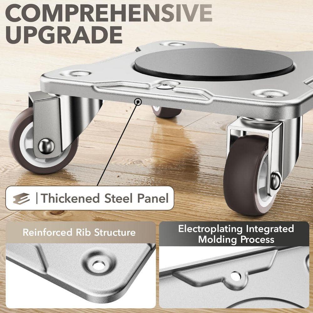 Angel Sar Furniture Dolly, Furniture Movers with Parking Function, Equipped with Stabilizers for Secure Long-Term Placement (2)