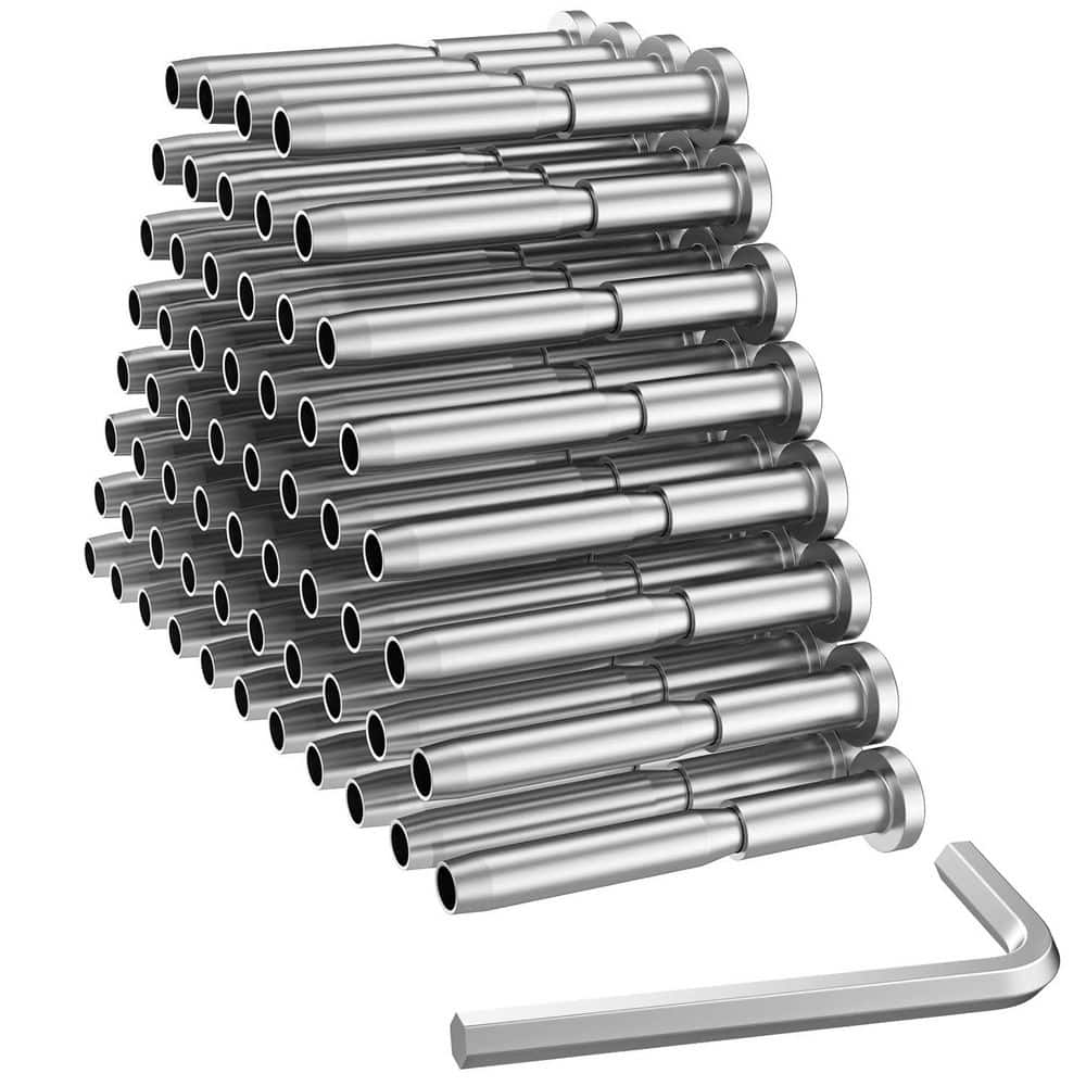 Afoxsos 60 Pack 2.57 in. W Invisible Cable Railing Kit for 2 x 2 Wood/Metal Posts (1)