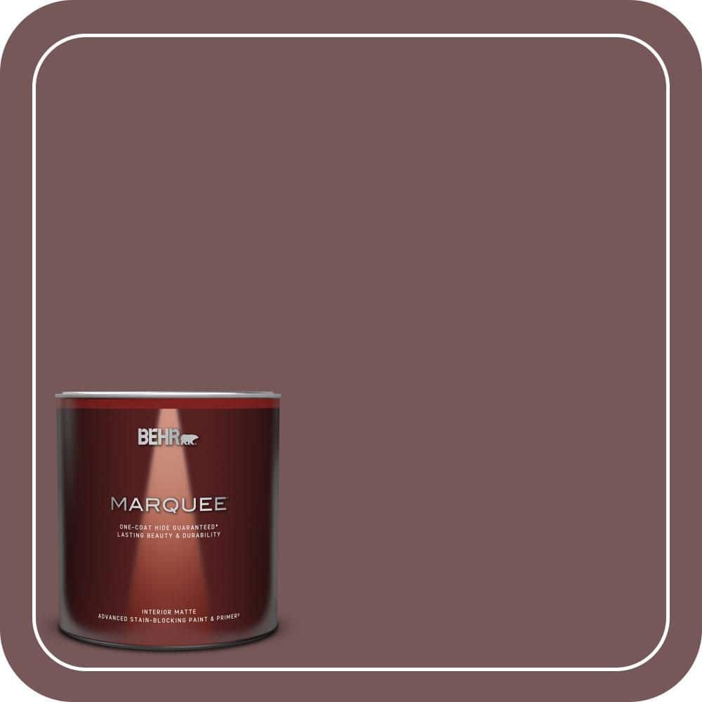 BEHR MARQUEE 1 Qt. #MQ1-48 Czarina One-Coat Hide Matte Interior Paint & Primer