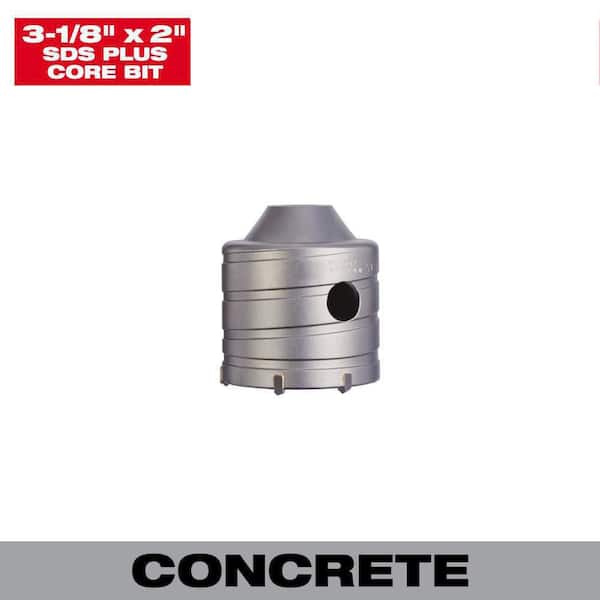Milwaukee 3-1/8 in. Carbide SDS-PLUS Masonry Core Bit (2)